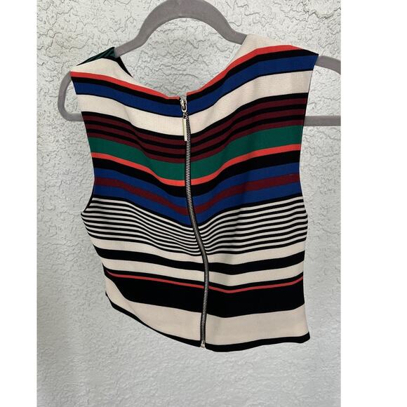 NWOT Badgley Mischka 2-Piece Striped Pencil Skirt & Sleeveless Top Set - Picture 4 of 13